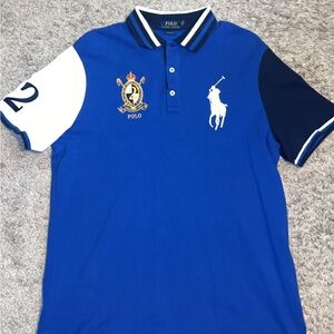 Ralph Lauren Royal Blue Polo Shirt with White Accents